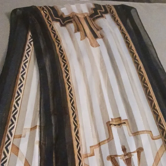 Vintage Liz Claiborne Art Deco Scarf - Picture 8 of 9
